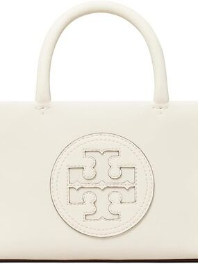 Tory Burch Cream Logo Top-Handle Satchel